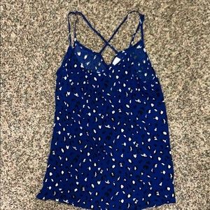 Brand New Criss Cross Back Cheetah Tank